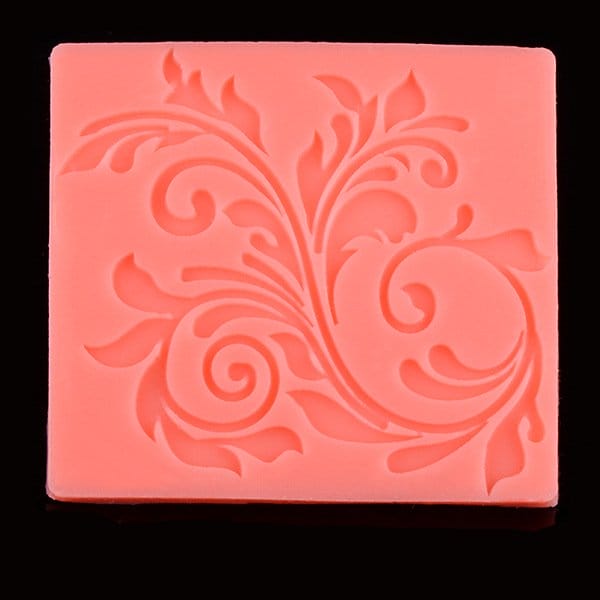 Floral Leaf Silicone Clay Mould camold251 floral leaf silicone mold 2 camold251_floral_leaf_silicone_mold_2