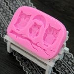 Owl and Tree Branch Silicone Clay Mould