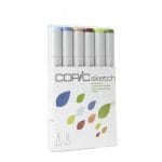 Copic 6pc Sketch Markers Set - Earth Essentials