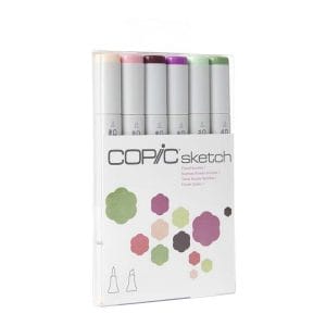 Copic 6pc Sketch Markers Set - Floral Favorites 1
