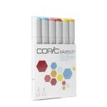 Copic 6pc Sketch Markers Set - Perfect Primaries