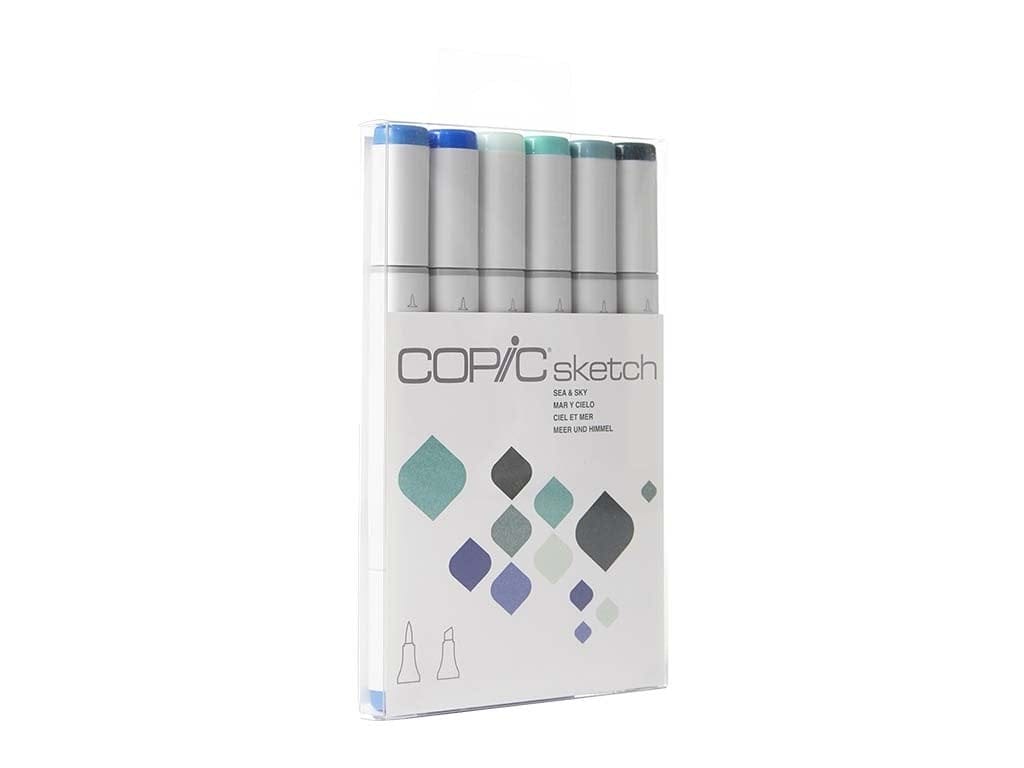 Copic 6pc Sketch Markers Set - Sea & Sky copic sketch sea and sky Copic 6pc Sketch Markers Set - Sea & Sky