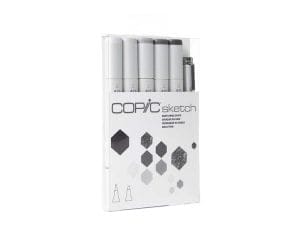 Copic 6pc Sketch Markers Set - Sketching Grays