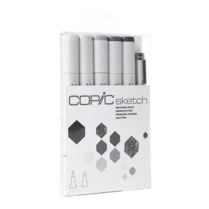Copic 6pc Sketch Markers Set - Sketching Grays