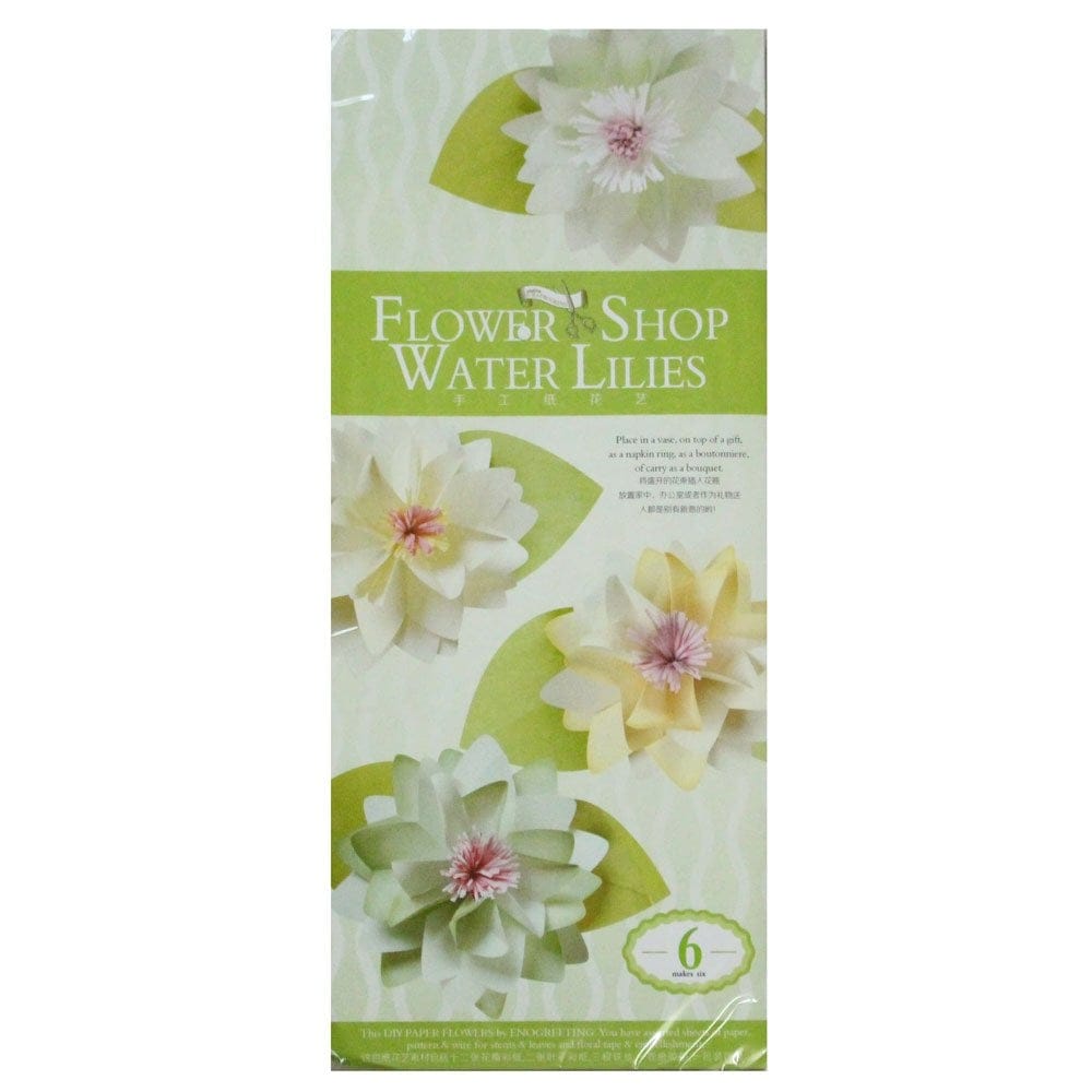 DIY Paper Flower making Kit by EnoGreeting - Water Lilies fs02 diy paper flower making kit enogreeting water lilies DIY Paper Flower making Kit by EnoGreeting - Water Lilies