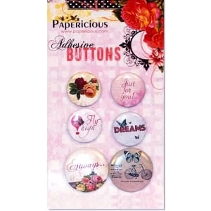 Papericious Adhesive Buttons - Infinity