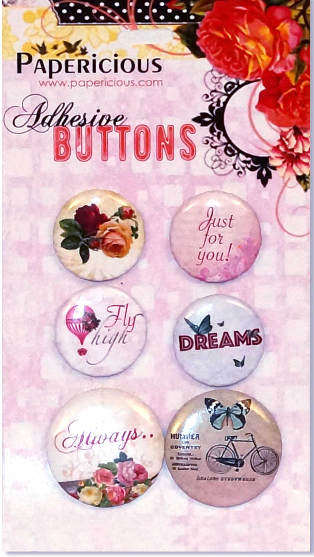 Papericious Adhesive Buttons - Infinity papericious adhesive button infinity Papericious Adhesive Buttons - Infinity