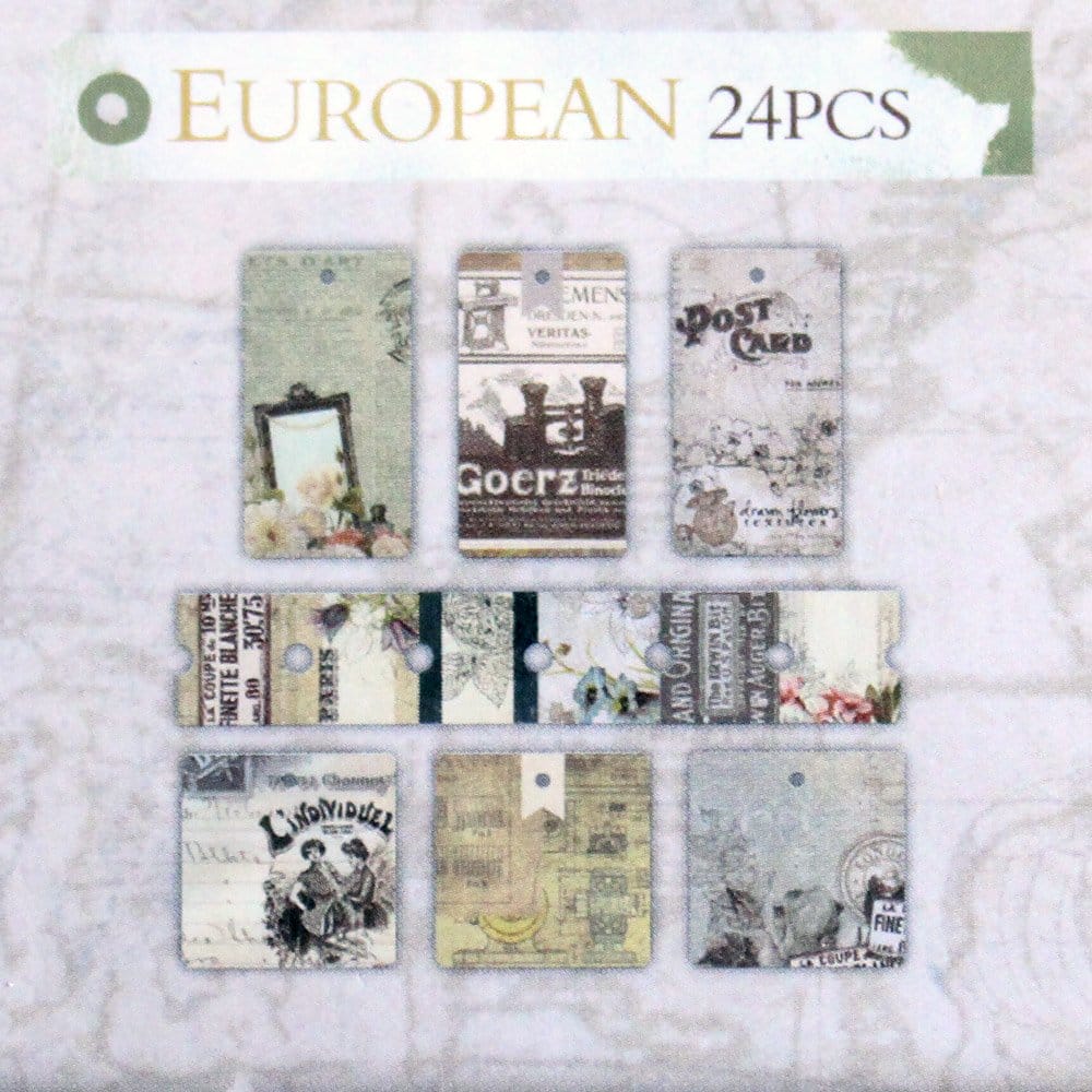 DIY Paper Tag Kit by EnoGreeting - European tk018 europena paper tag kit enogreeting 2 tk018_europena_paper_tag_kit_enogreeting_2
