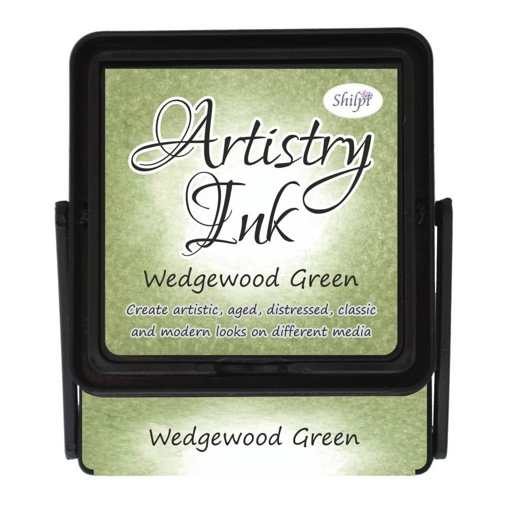 Shilpi Artistry Mini Ink Pad - Wedgewood Green wedgewwodgreen Shilpi Artistry Ink Pad - Wedgewood Green