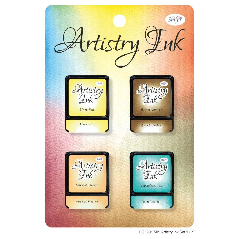 Shilpi Artistry Mini Ink Pad Set 1 - LK (Set of 4) 1801901 mini set 1 lk Shilpi Artistry Mini Ink Pad Set 1 - LK (Set of 4)