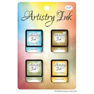 Shilpi Artistry Mini Ink Pad Set 8 - OR (Set of 4)