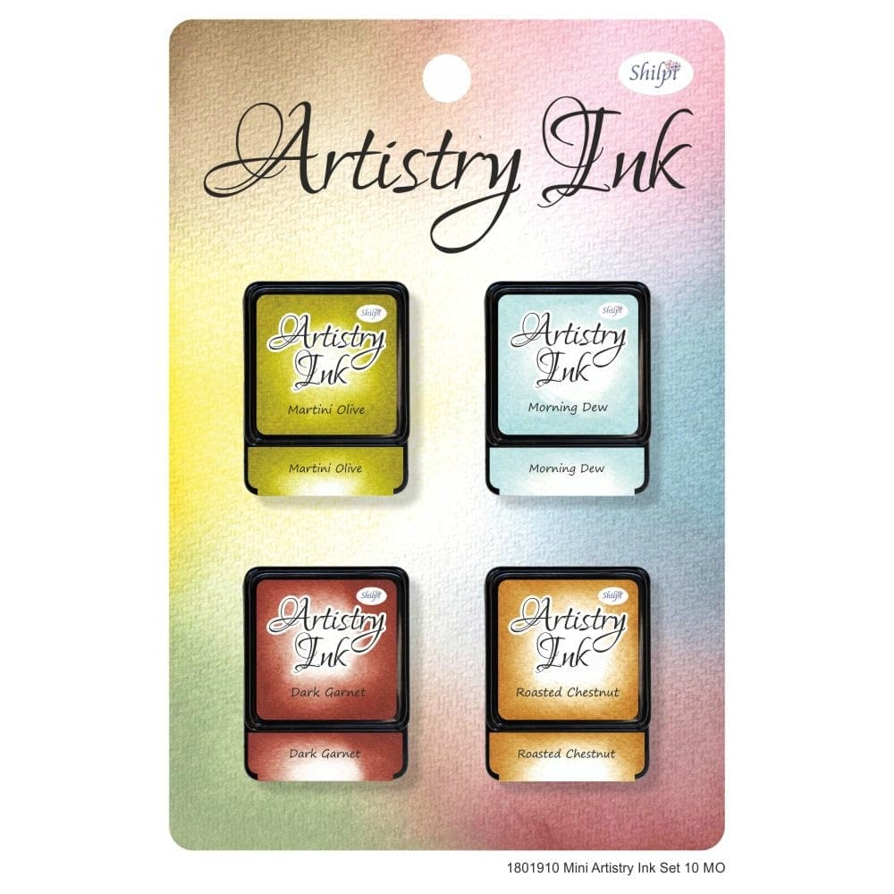 Shilpi Artistry Mini Ink Pad Set 10 - MO (Set of 4) 1801910 mini set 10 mo Shilpi Artistry Mini Ink Pad Set 10 - MO (Set of 4)
