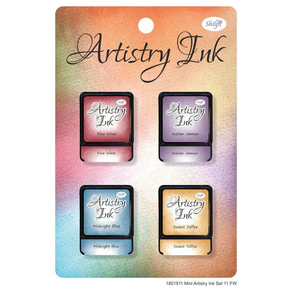 Shilpi Artistry Mini Ink Pad Set 11 - FW (Set of 4)