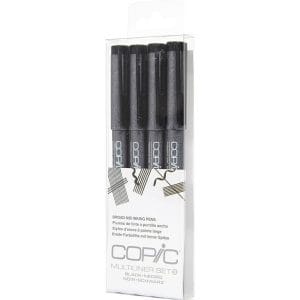 Copic 4pc Multiliner Set - Black (B)