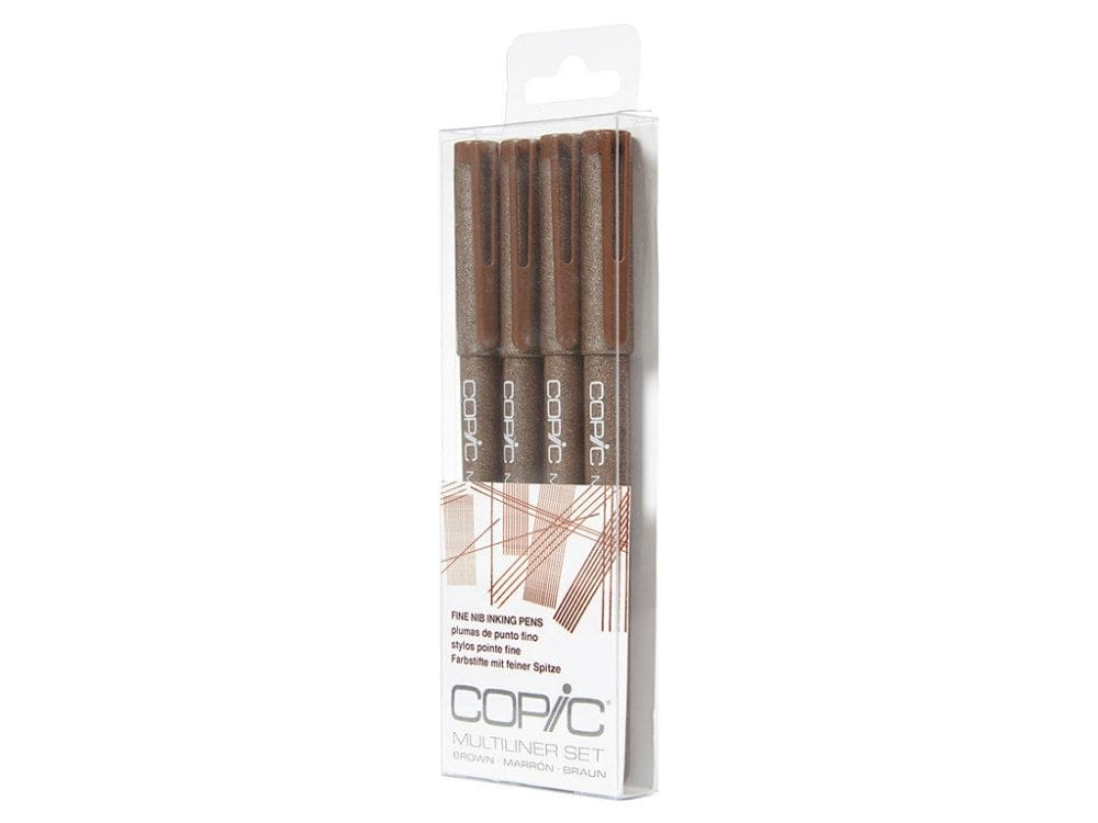 Copic 4pc Multiliner Set - Brown
