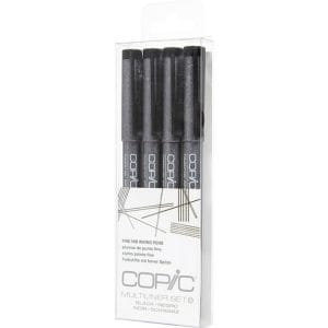 Copic 4pc Multiliner Set - Black (A)