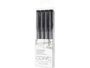 Copic 4pc Multiliner Set - Black (A)