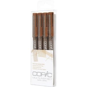 Copic 4pc Multiliner Set - Sepia