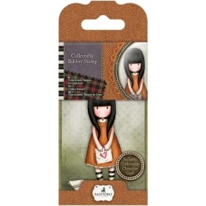 Santoro Gorjuss Mini Rubber Stamp - I gave you my Heart