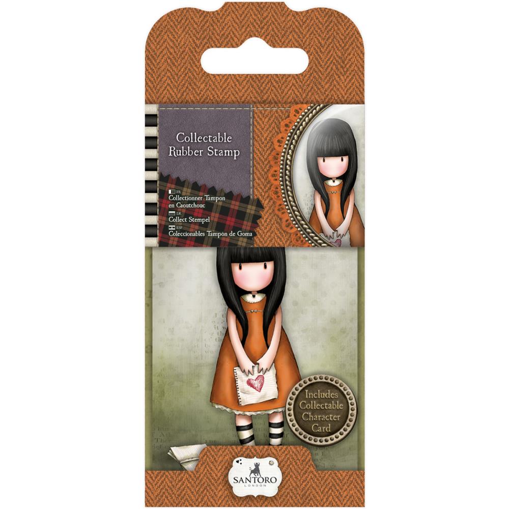 Santoro Gorjuss Mini Rubber Stamp - I gave you my Heart