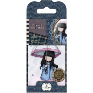 Santoro Gorjuss Mini Rubber Stamp - Puddle of Love