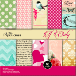 Papericious  Designer Collection - If Only (8 by 8 patterned paper)