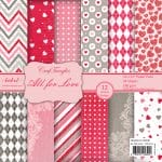CrafTangles Scrapbook Paper Pack - All For Love (12"x12")