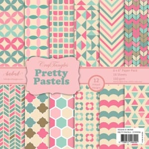 CrafTangles Scrapbook Paper Pack - Pretty Pastels (6"x6")