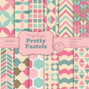 CrafTangles Scrapbook Paper Pack - Pretty Pastels (A4)