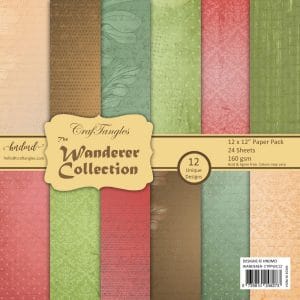 CrafTangles Scrapbook Paper Pack - The Wanderer Collection (12"x12")