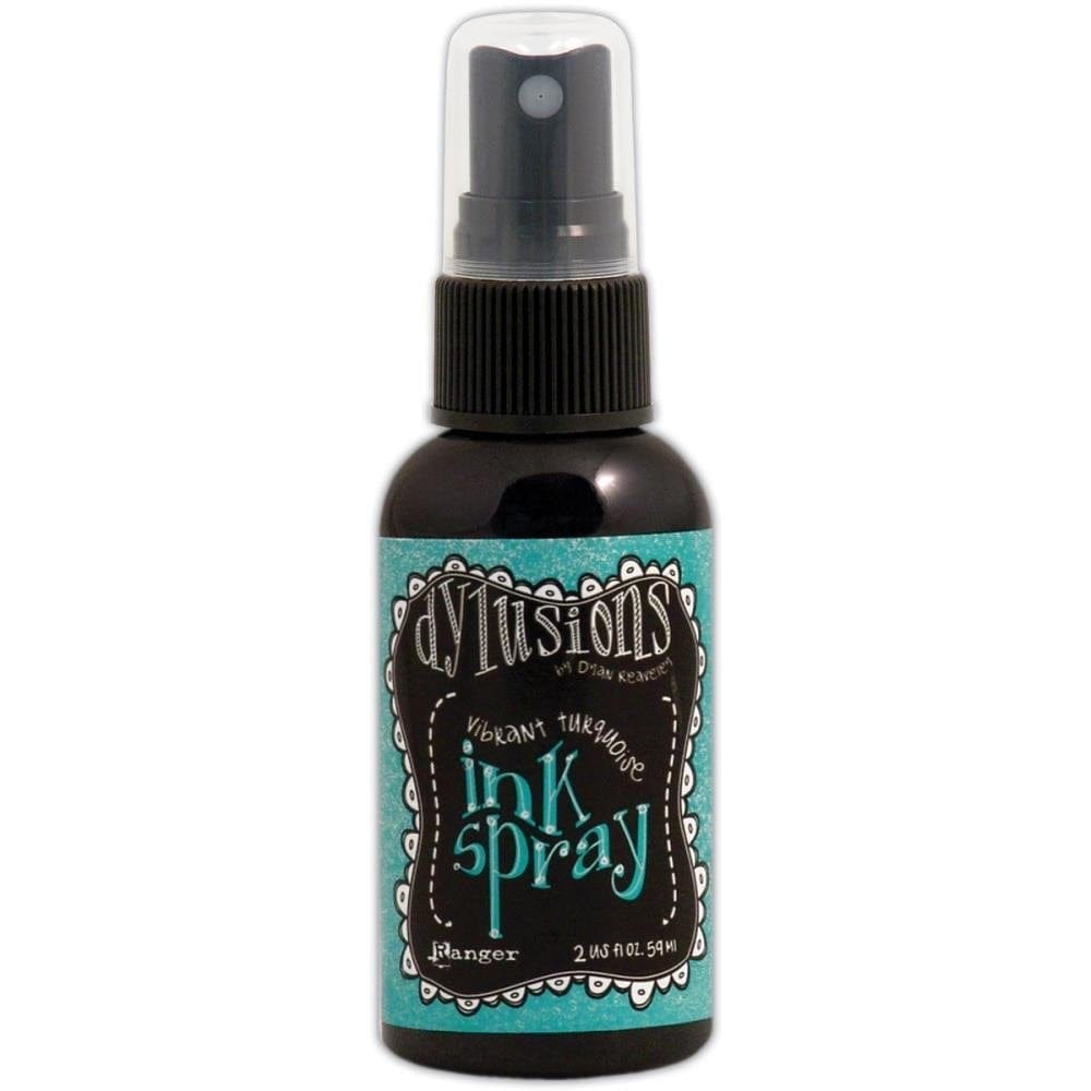 Ranger Dylusions Ink Spray - Vibrant Turquoise - 2oz dyc33943 dylusions ink spray vibrant turquoise by ranger Ranger Dylusions Ink Spray - Vibrant Turquoise - 2oz