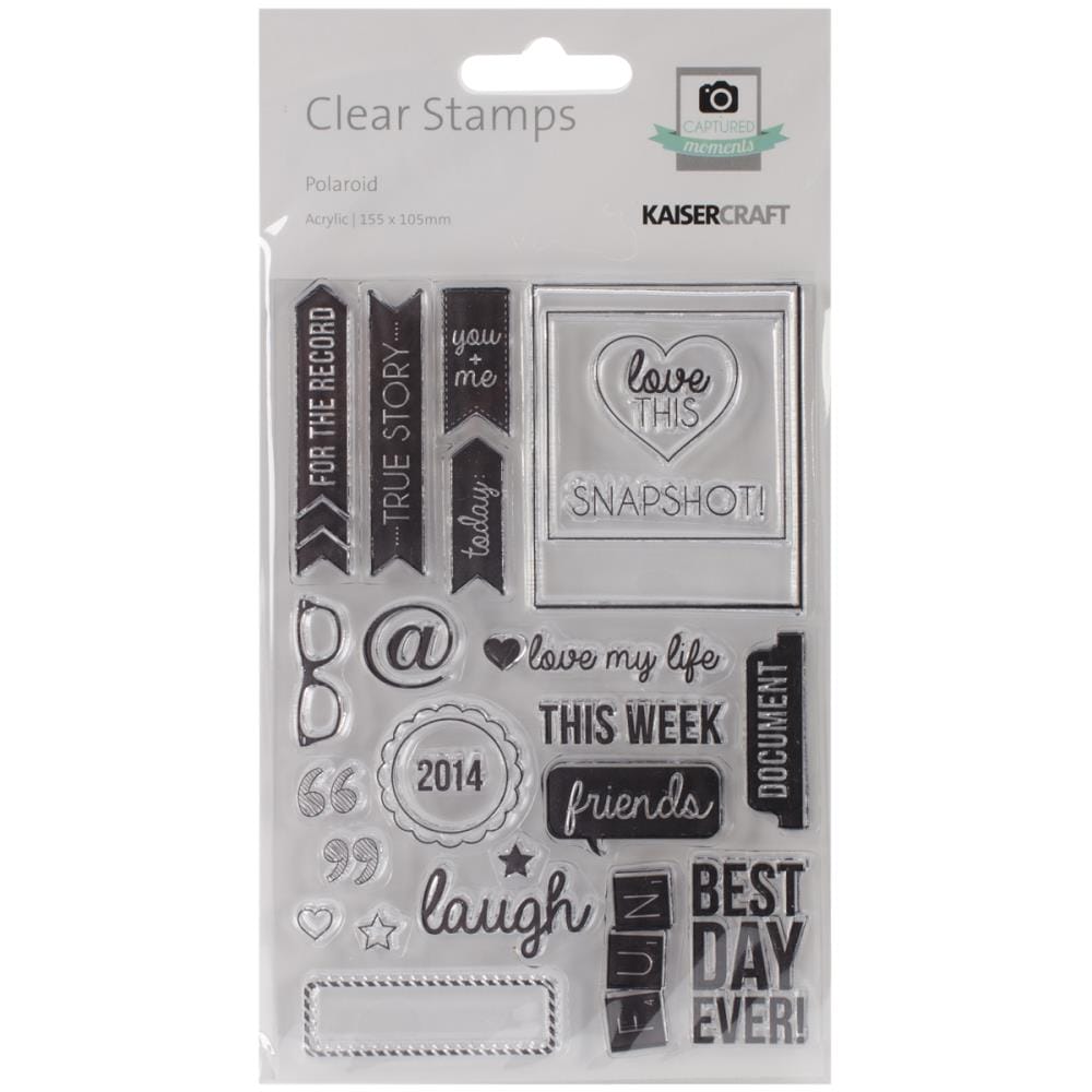 KaiserCraft Clear Stamps - Polaroid kaisercraft clear stamps cs159 polariod KaiserCraft Clear Stamps - Polaroid