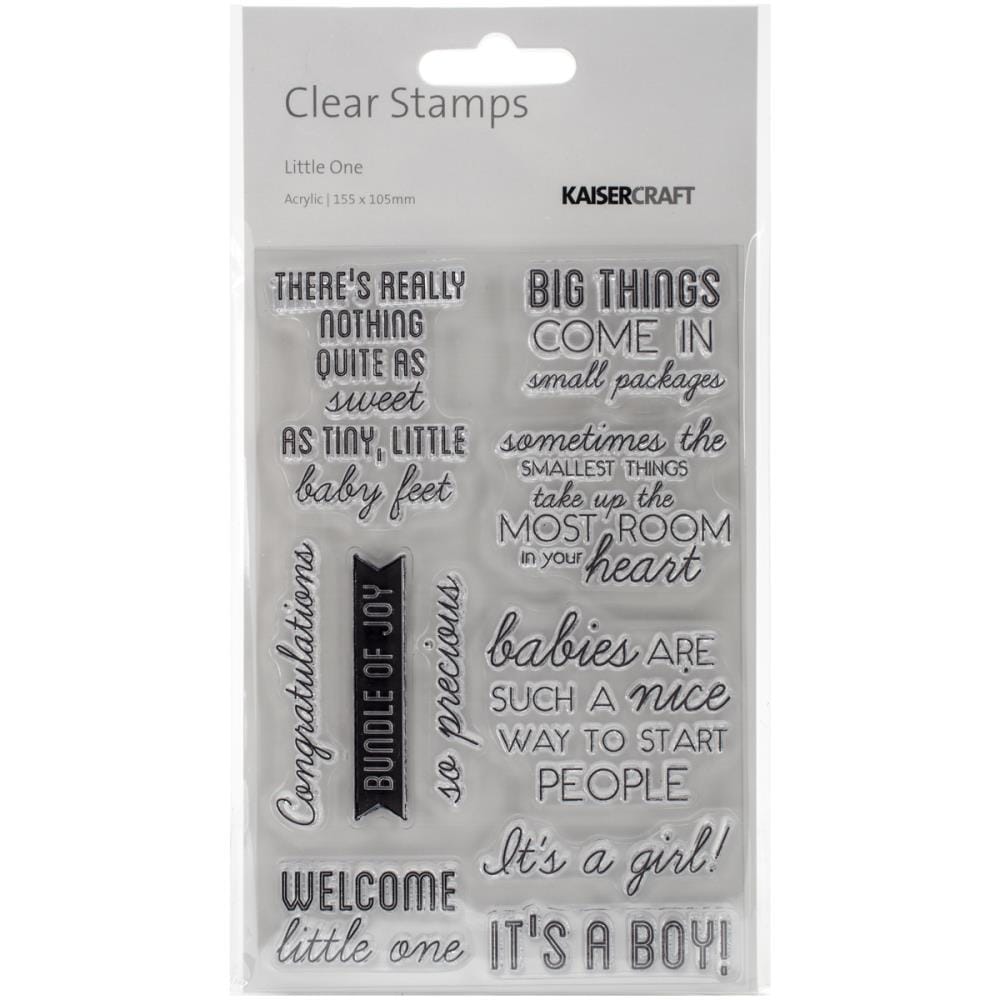 KaiserCraft Clear Stamps - Little One kaisercraft clear stamps cs224 littleone KaiserCraft Clear Stamps - Little One