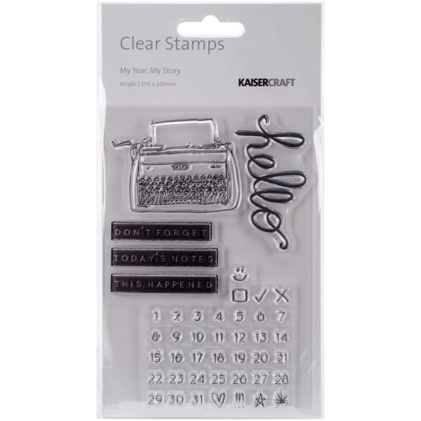 KaiserCraft Clear Stamps - My Year My Story