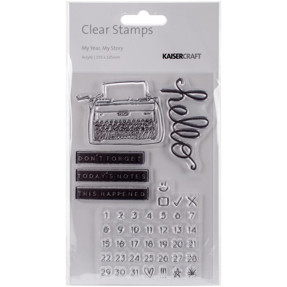 KaiserCraft Clear Stamps - My Year My Story