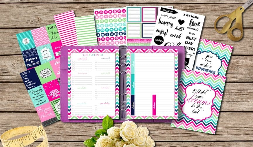 Papericious Plan in Style Planner Kit - Color Splash (With Binder)