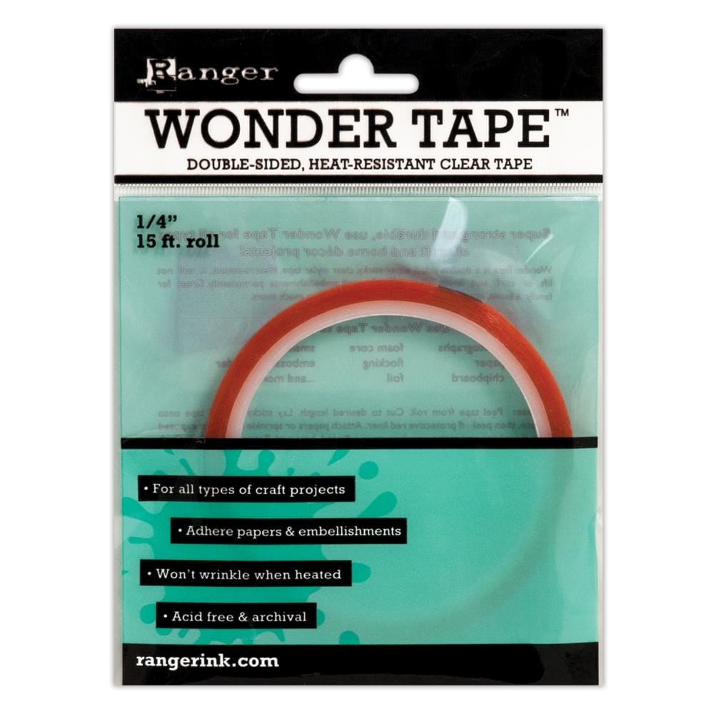 Ranger Wonder Tape - 1/4" ranger wonder tape 1by4inch 15ft iwt27386 Ranger Wonder Tape - 1/4"