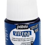 Pebeo Vitrea 160 Glossy Glass Paint 45ml Bottle - Lacquer Blue