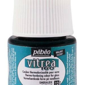Pebeo Vitrea 160 Glossy Glass Paint 45ml Bottle - Emerald