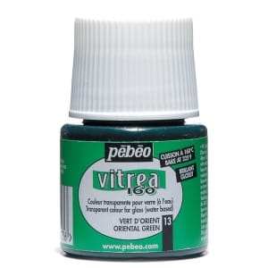 Pebeo Vitrea 160 Glossy Glass Paint 45ml Bottle - Oriental Green