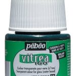 Pebeo Vitrea 160 Glossy Glass Paint 45ml Bottle - Oriental Green