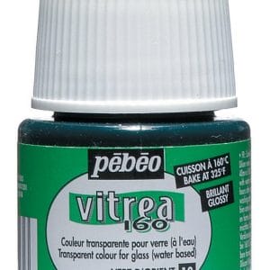 Pebeo Vitrea 160 Glossy Glass Paint 45ml Bottle - Oriental Green