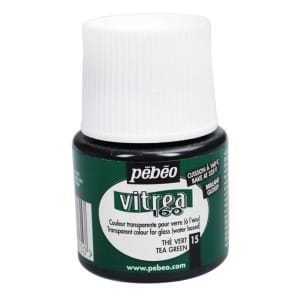 Pebeo Vitrea 160 Glossy Glass Paint 45ml Bottle - Tea Green