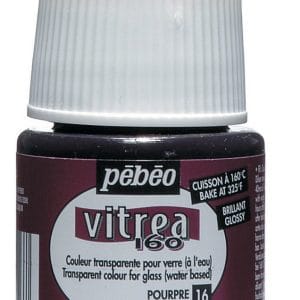 Pebeo Vitrea 160 Glossy Glass Paint 45ml Bottle - Crimson