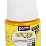 Pebeo Vitrea 160 Frosted Glass Paint 45ml Bottle - Lemon