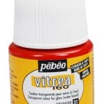 Pebeo Vitrea 160 Frosted Glass Paint 45ml Bottle - Orange