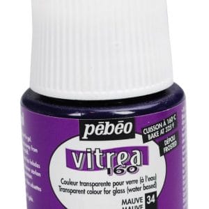 Pebeo Vitrea 160 Frosted Glass Paint 45ml Bottle - Purple