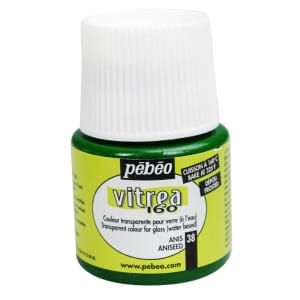 Pebeo Vitrea 160 Frosted Glass Paint 45ml Bottle - Aniseed