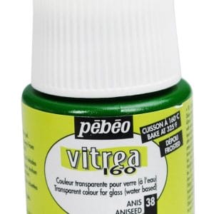 Pebeo Vitrea 160 Frosted Glass Paint 45ml Bottle - Aniseed