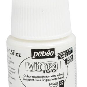 Pebeo Vitrea 160 Frosted Glass Paint 45ml Bottle - Cloud